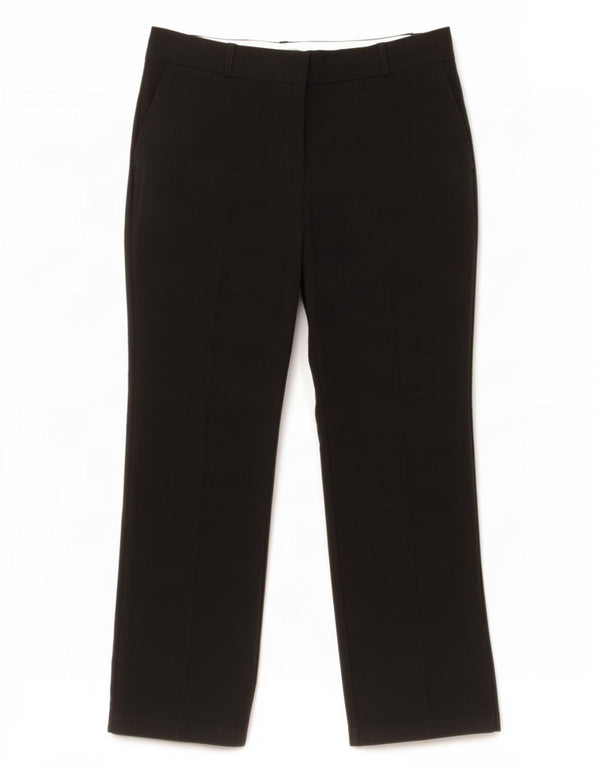 Calça feminina reta casual Marks & Spencer Reino Unido 12 médio W30 L28 preta