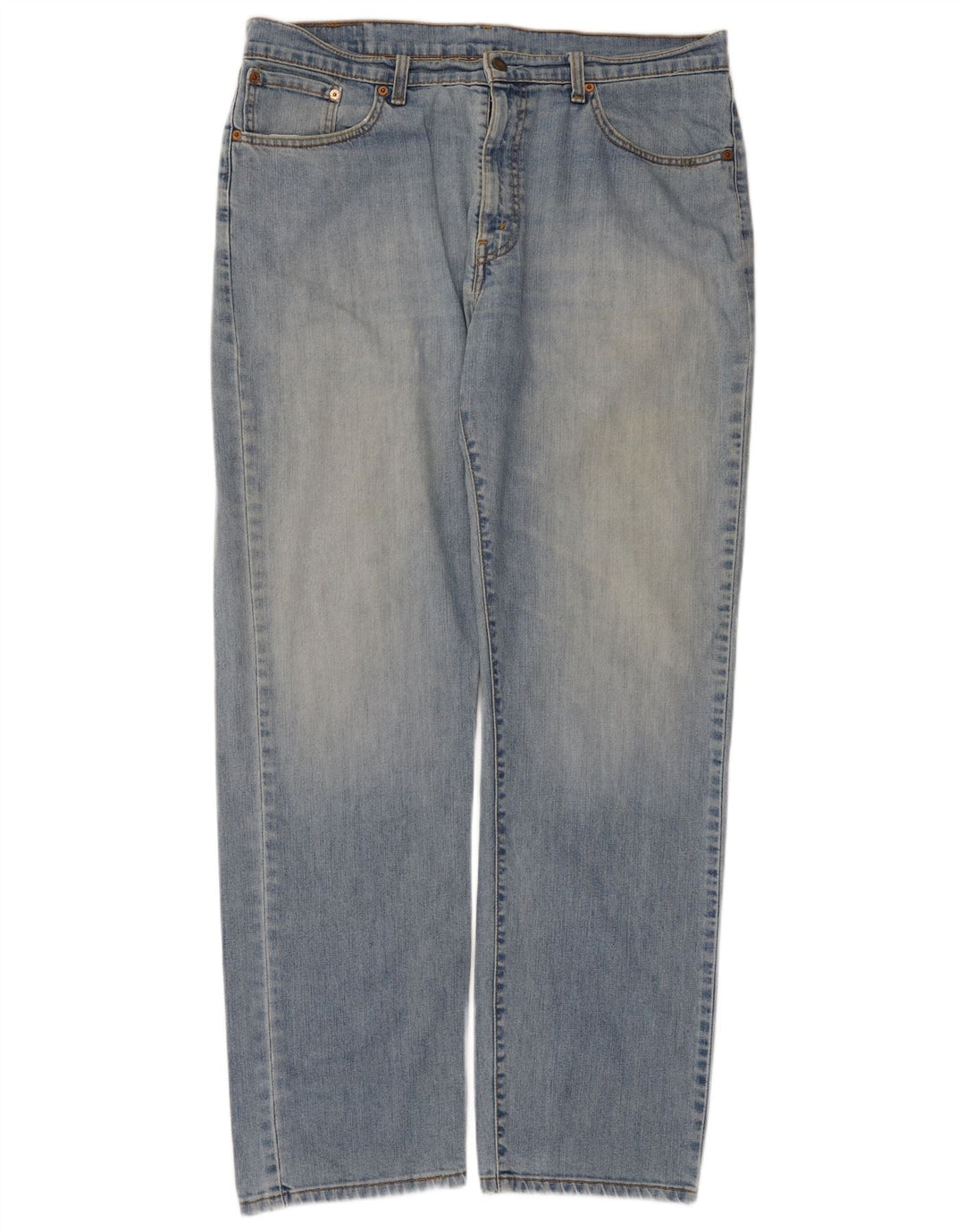 Calça jeans reta masculina Levi's W38 L34 azul algodão