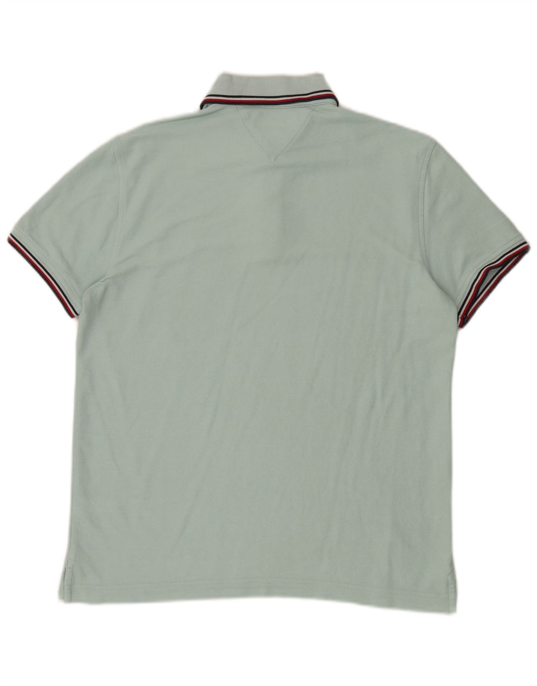 Camisa polo masculina Tommy Hilfiger Regular Fit algodão turquesa médio