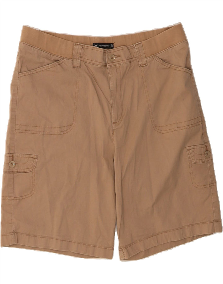 LEE Womens Relaxed Fit Cargo Shorts US 18 2XL W34  Brown Cotton Vintage Lee and Second-Hand Lee from Messina Hembry 