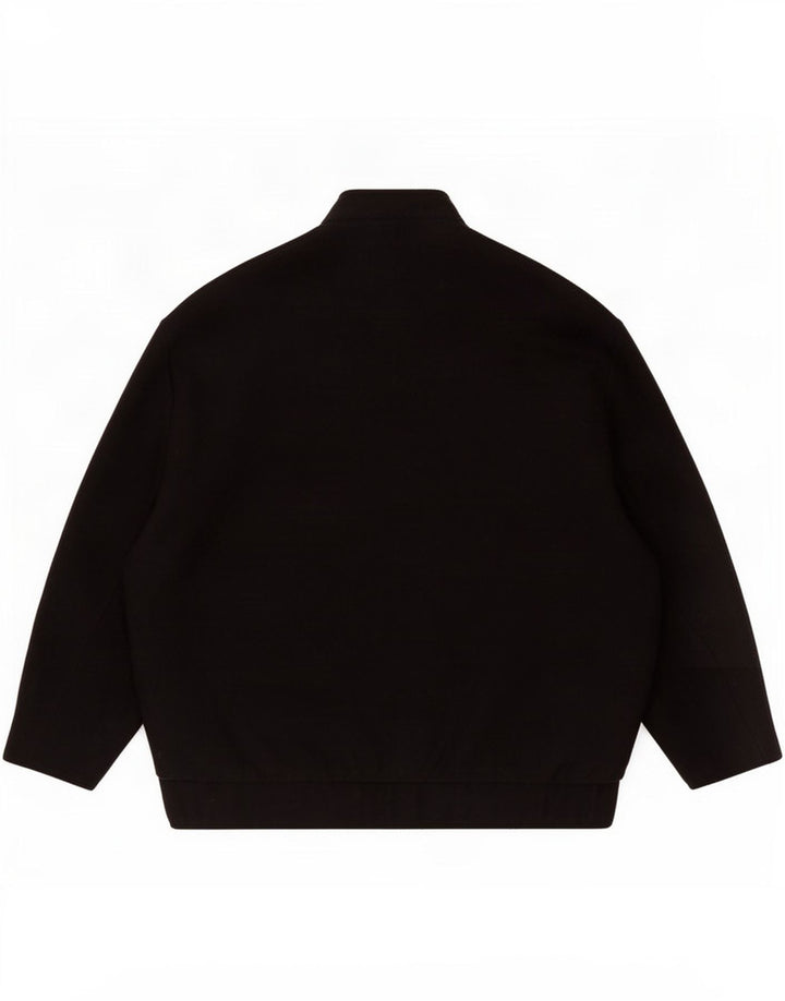 Jaqueta Bomber Oversized Feminina Zara Reino Unido 10 Pequena Lã Preta