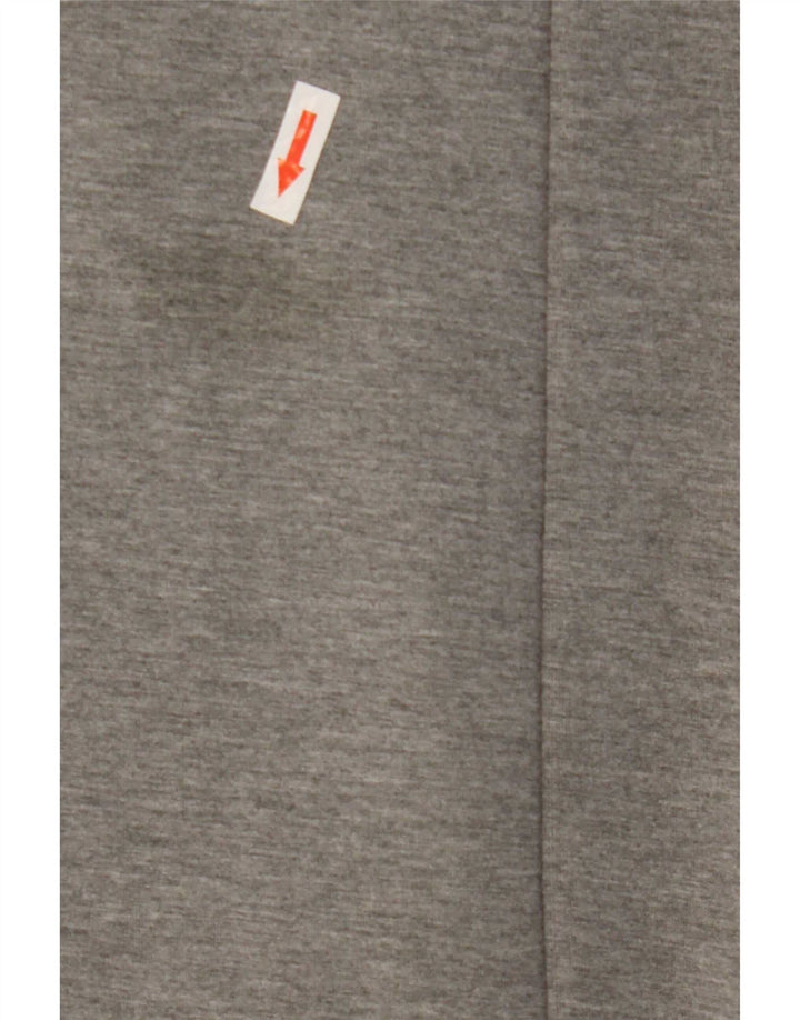 Topshop Womens Longline Open Gilet UK 10 Pequeno Poliéster Cinza