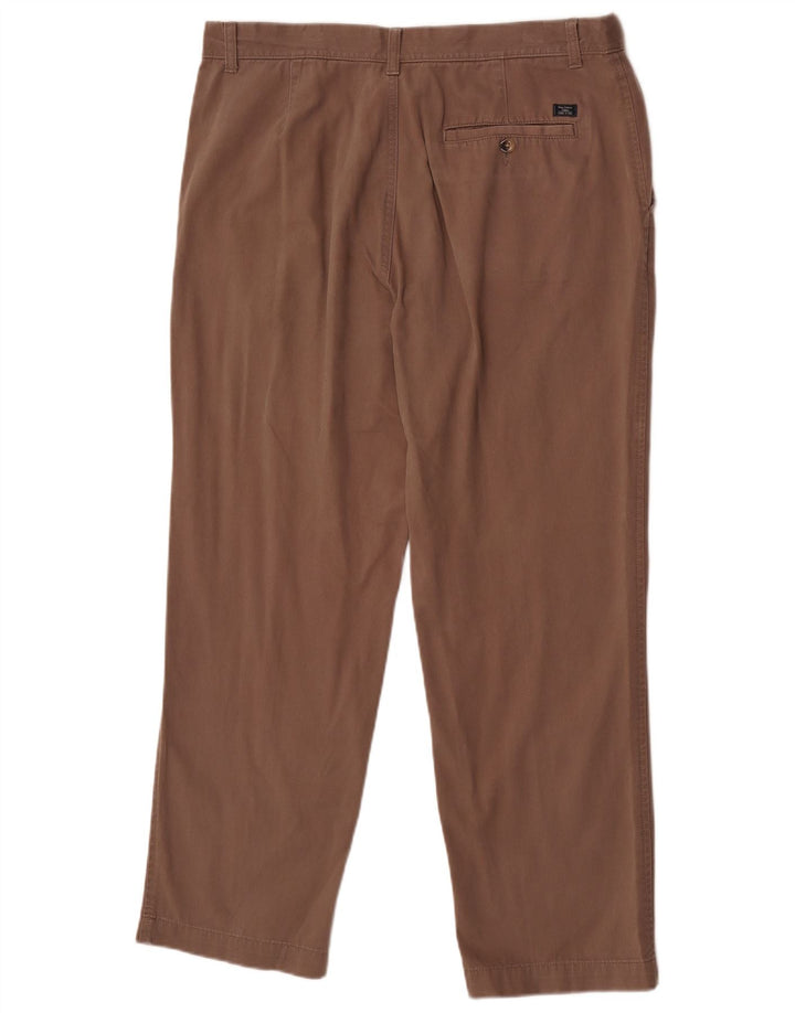 Calça Chino Masculina Marks & Spencer Regular Fit W36 L29 Algodão Marrom