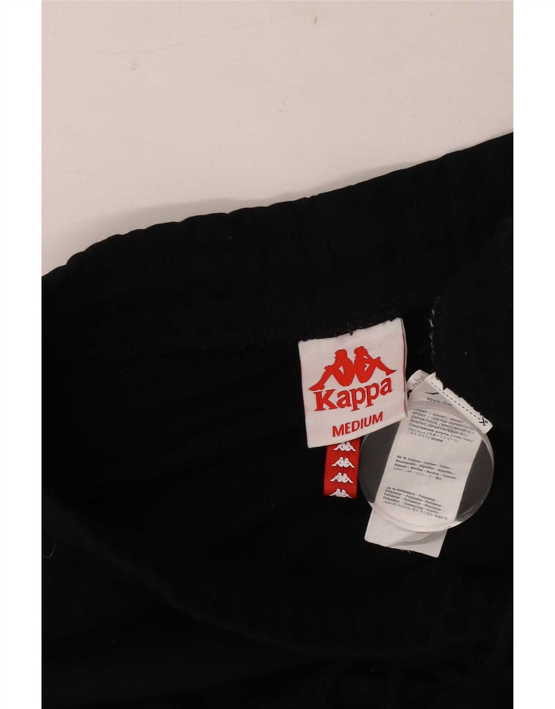 Saia gráfica feminina Kappa UK 14 algodão colorblock preto médio