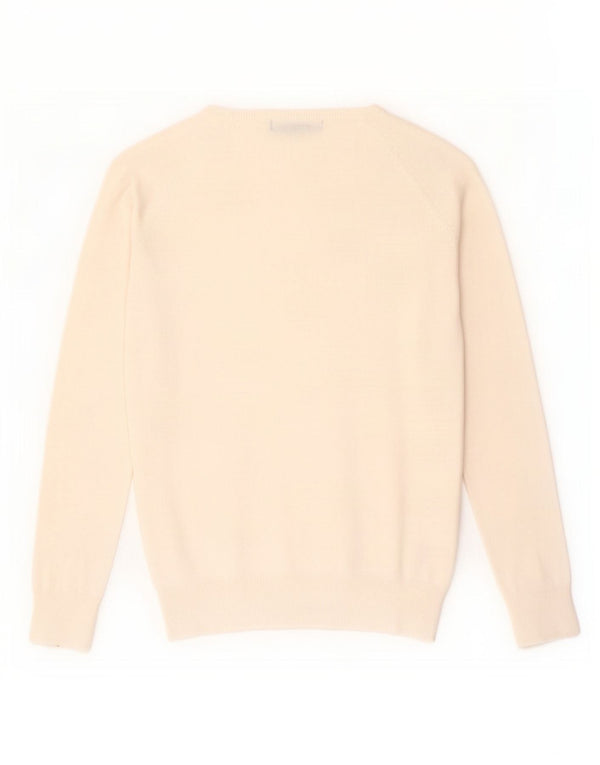 Suéter cardigã feminino Zara UK 18 XL algodão branco