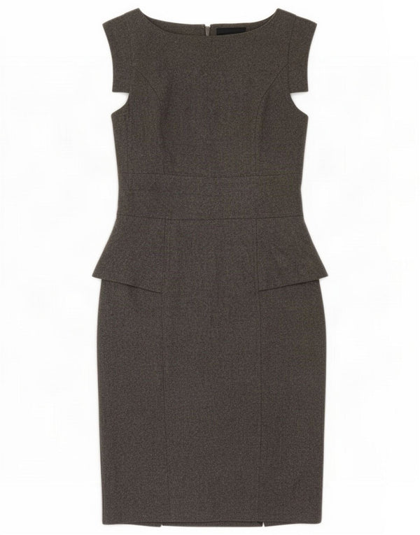 Vestido bainha feminino com conexão francesa Reino Unido 8 Viscose cinza pequena