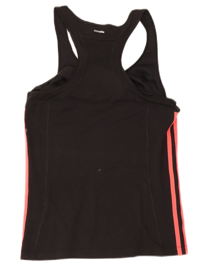 Adidas Womens Climalite Vest Top UK 10 Pequeno Poliéster Preto