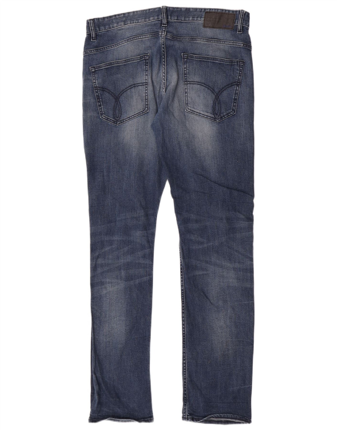 Calvin Klein Masculino Slim Jeans W34 L34 Azul Algodão