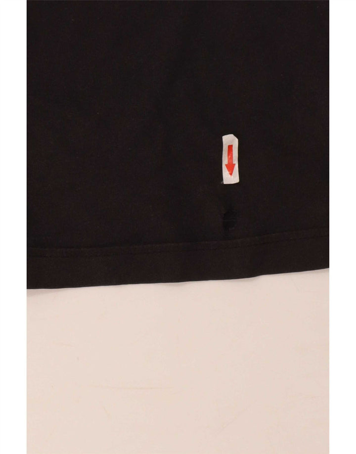 Adidas Mens T-Shirt Top Pequeno Bloco Colorido Preto