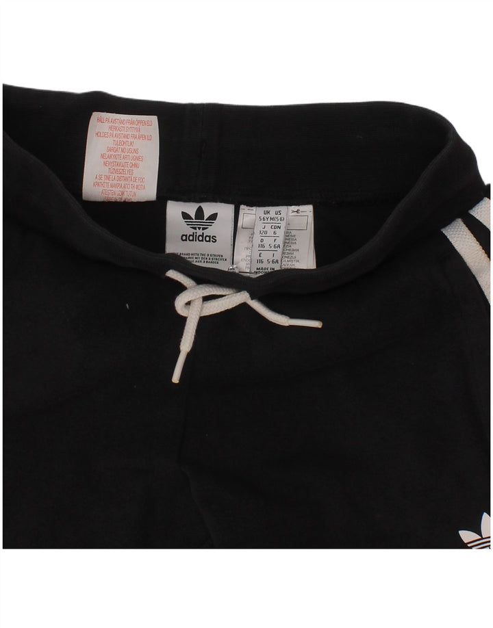 Shorts esportivos masculinos Adidas 5-6 anos médio preto algodão