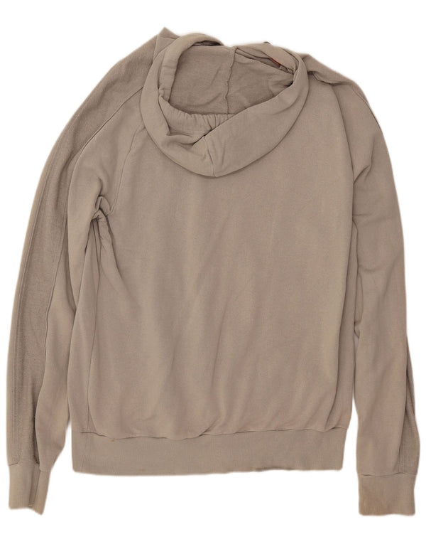 PUMA Mens Graphic Hoodie Jumper Grande Algodão Cinza