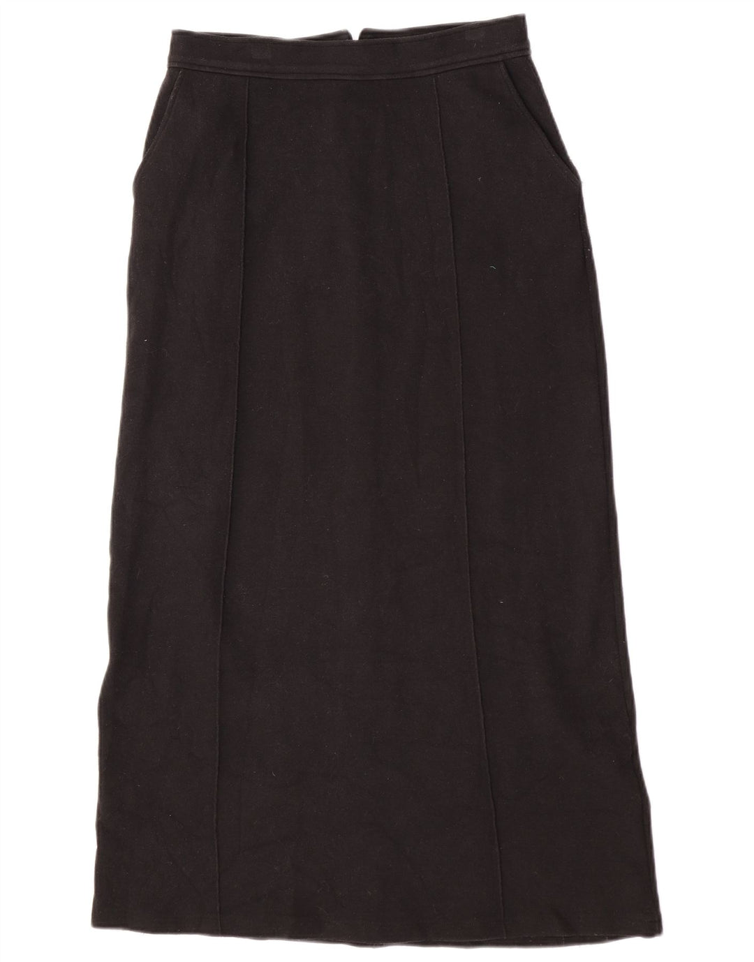 Zara Saia maxi feminina de cintura alta média W30 poliéster preto