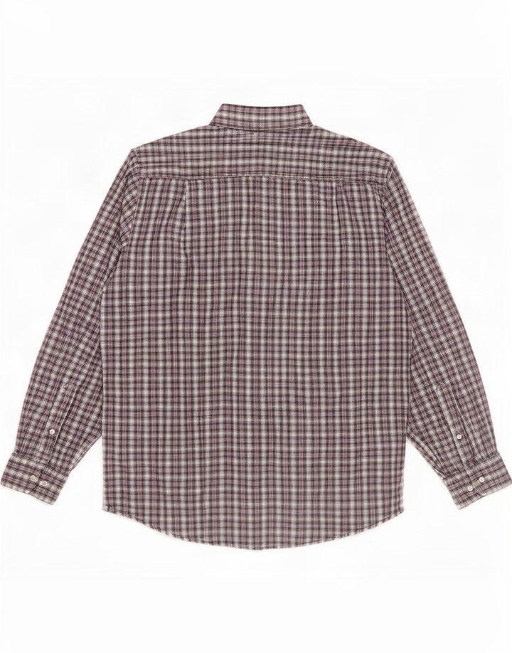 Camisa masculina de flanela Rosengarten tamanho 41/42 grande algodão xadrez multicolorido