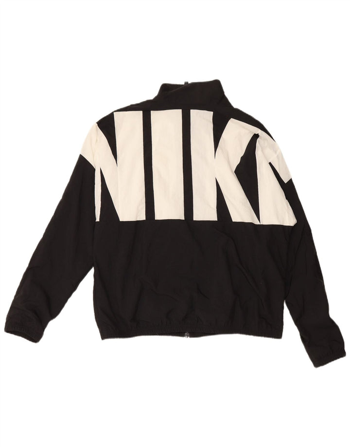 Nike masculino gráfico agasalho jaqueta superior médio preto nylon