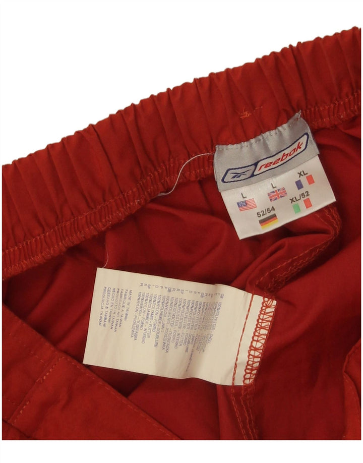 Calça de treino masculina Reebok grande laranja poliéster