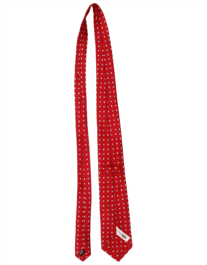 Gravata masculina E.Marinella tamanho único seda floral vermelha