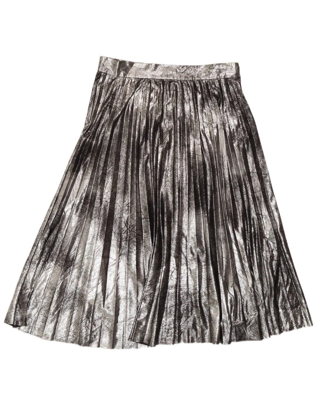 Zara Saia feminina faca plissada média W28 prata