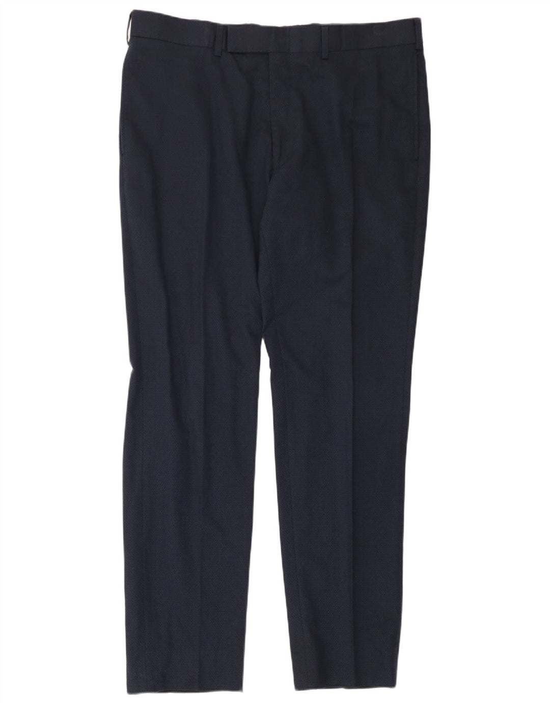 Calça masculina Marks & Spencer Slim Suit W36 L31 algodão azul marinho