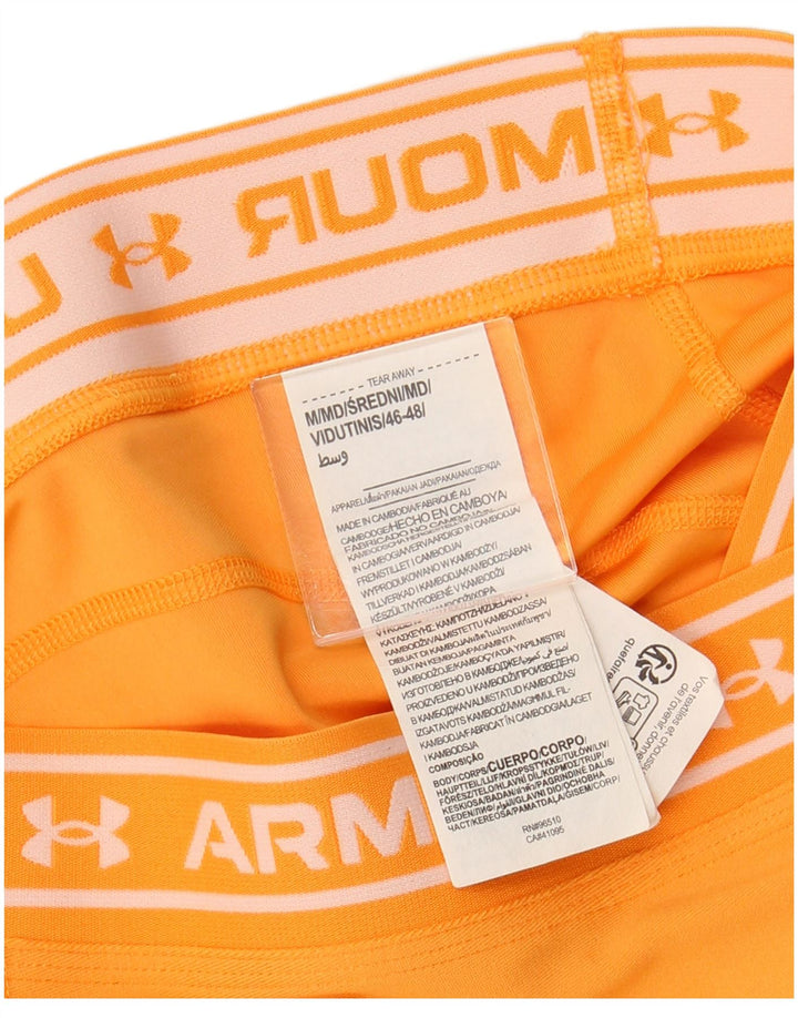 Shorts esportivos gráficos femininos UNDER ARMOUR UK 12 poliéster laranja médio