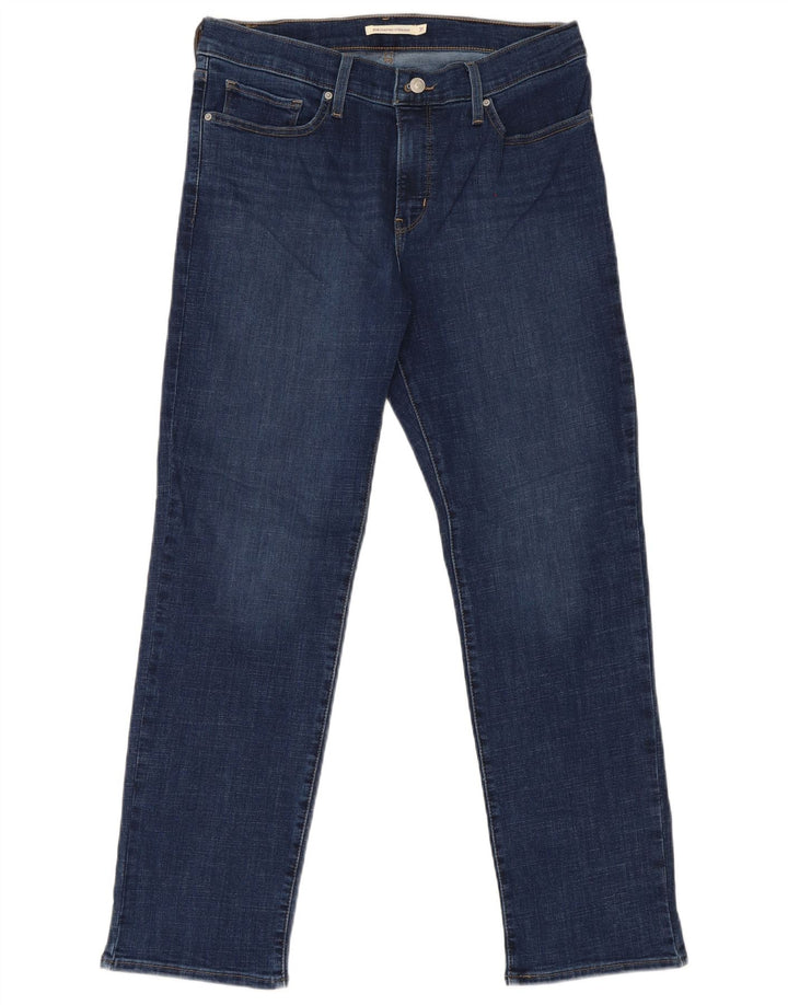 Calça jeans feminina Levi's 314 Shaping Straight W31 L30 azul algodão