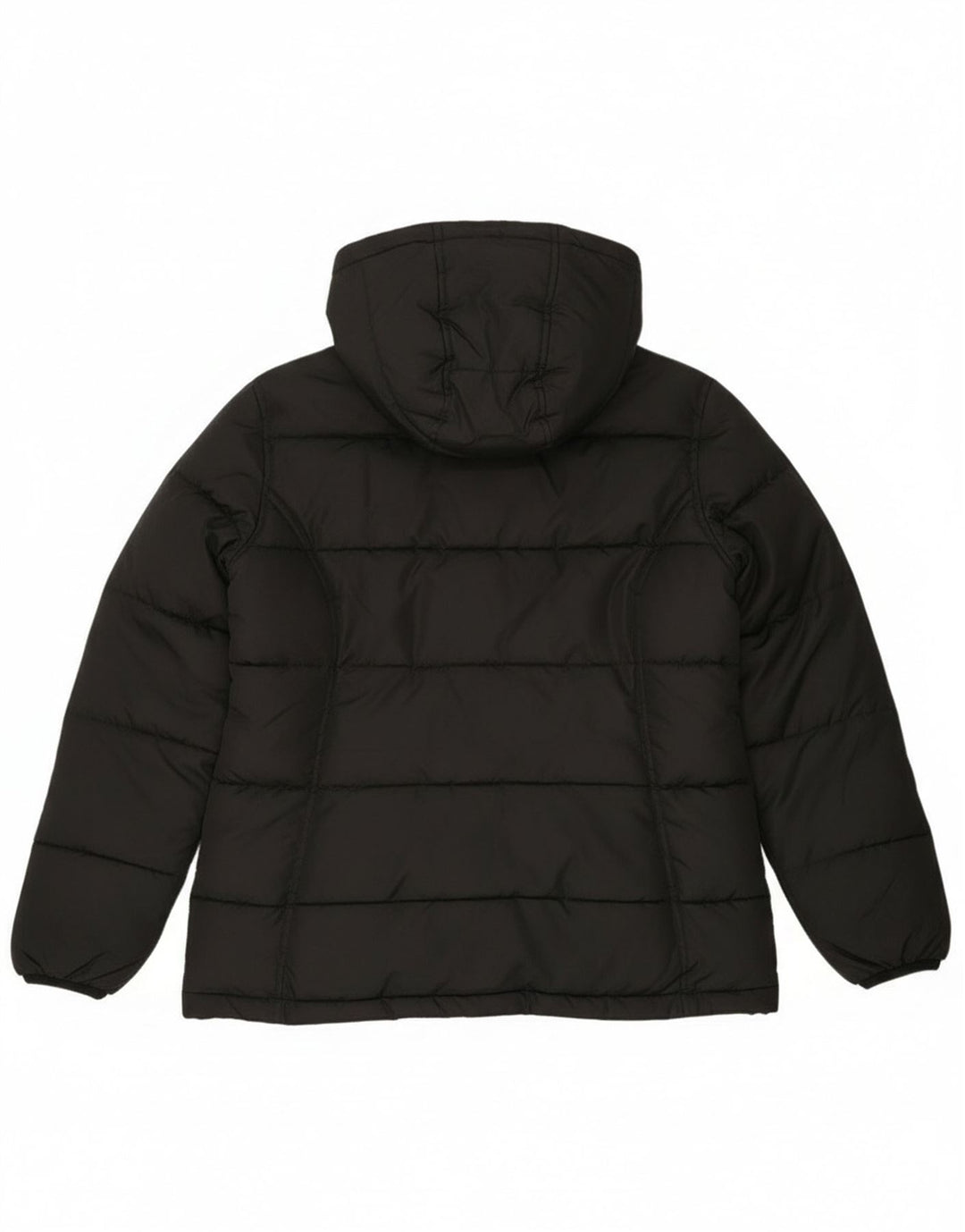 Jaqueta feminina Reebok Graphic com capuz acolchoada UK 10 pequena preta