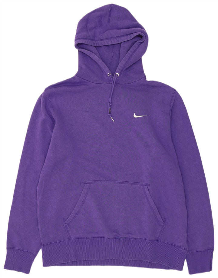 Nike Mens Hoodie Jumper Grande Algodão Roxo