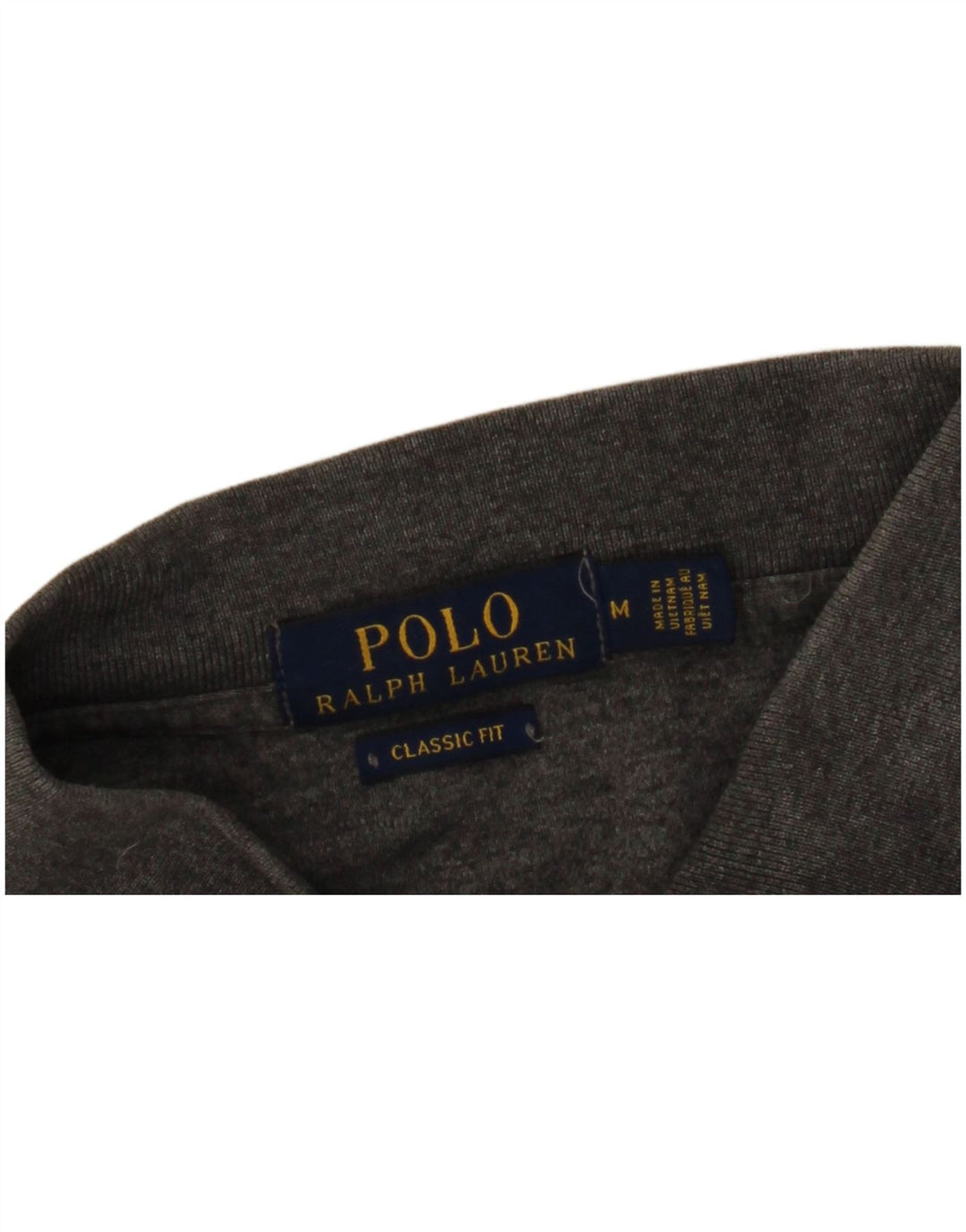 POLO RALPH LAUREN Camisa polo masculina de ajuste clássico cinza médio