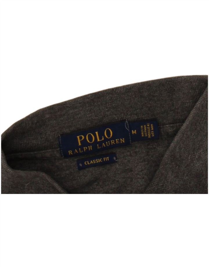 POLO RALPH LAUREN Camisa polo masculina de ajuste clássico cinza médio