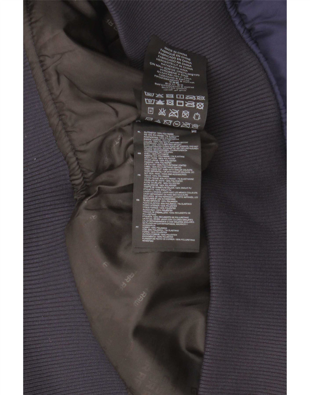 Jaqueta acolchoada masculina G-Star UK 36 pequena poliamida azul marinho