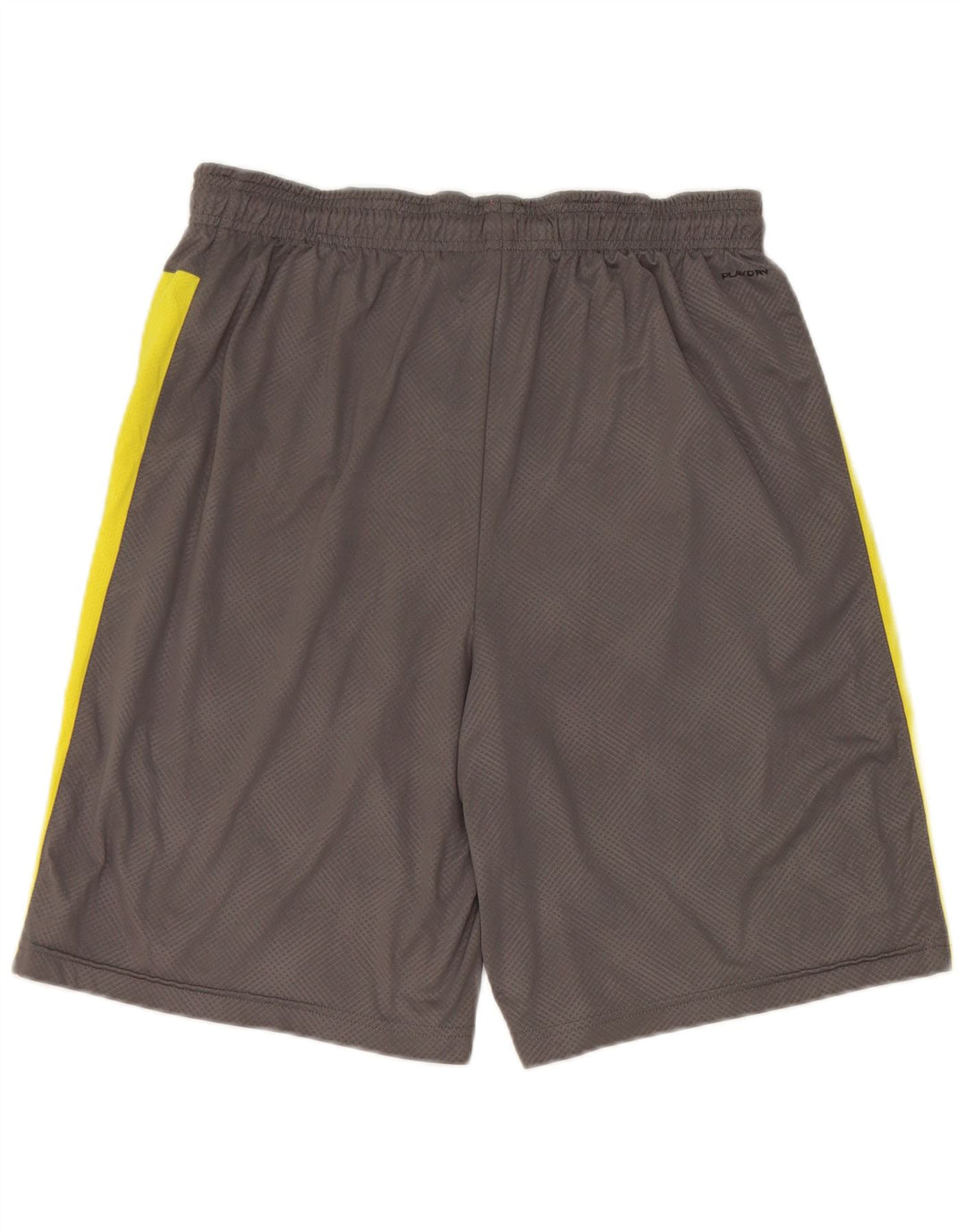 Shorts esportivos masculinos Reebok médio cinza colorblock poliéster