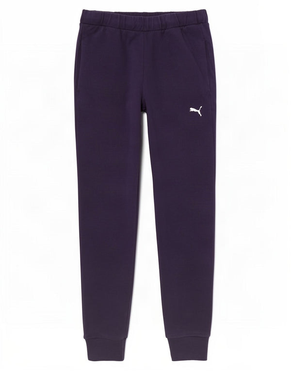 Calça de treino masculina Puma Joggers médio azul marinho algodão