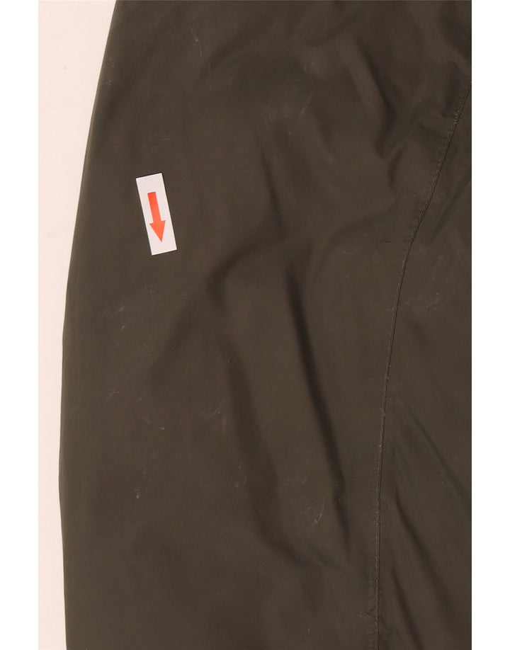 Jaqueta masculina acolchoada reversível com capuz K-Way UK 38 poliamida verde médio