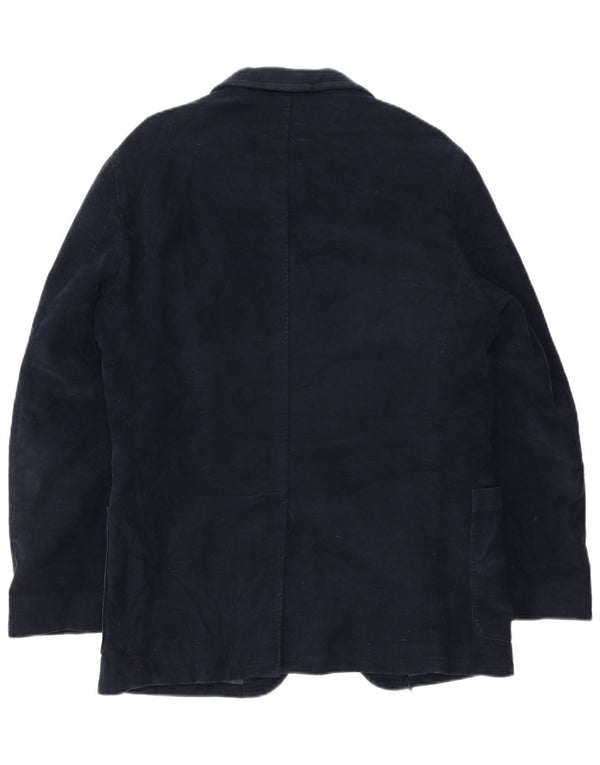 Jaqueta Blazer Masculina Woolrich com 3 Botões Reino Unido 38 Médio Azul Marinho Clássico