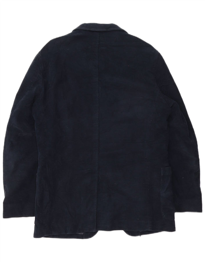 Jaqueta Blazer Masculina Woolrich com 3 Botões Reino Unido 38 Médio Azul Marinho Clássico