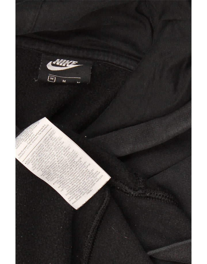 NIKE Mens Hoodie Jumper Médio Algodão Preto