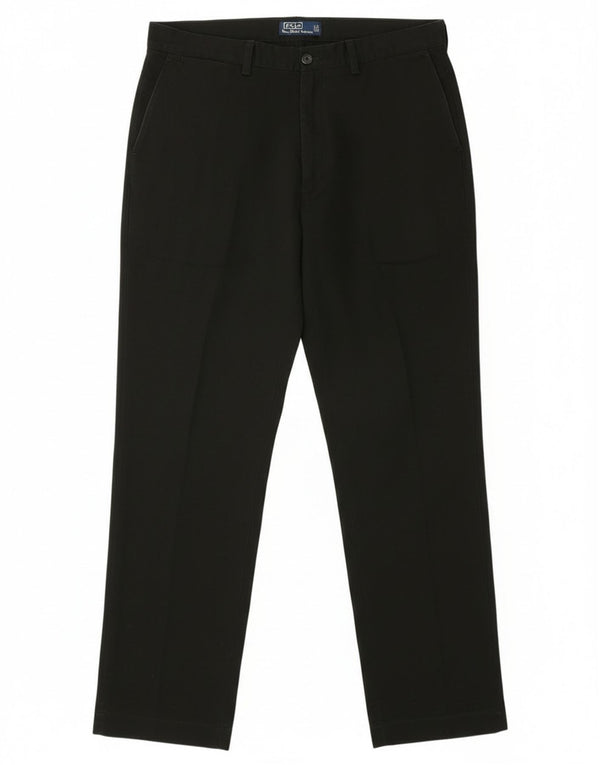 Polo Ralph Lauren Calça Chino Masculina Reta W38 L34 Algodão Preto