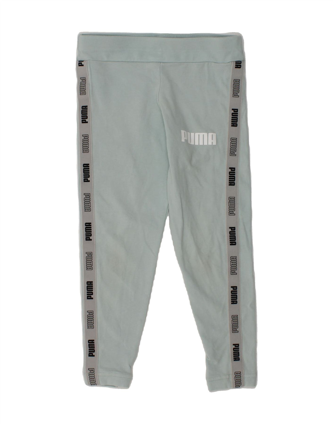 PUMA Girls Graphic Leggings 5-6 Years Turquoise | Vintage Puma | Thrift | Second-Hand Puma | Used Clothing | Messina Hembry 