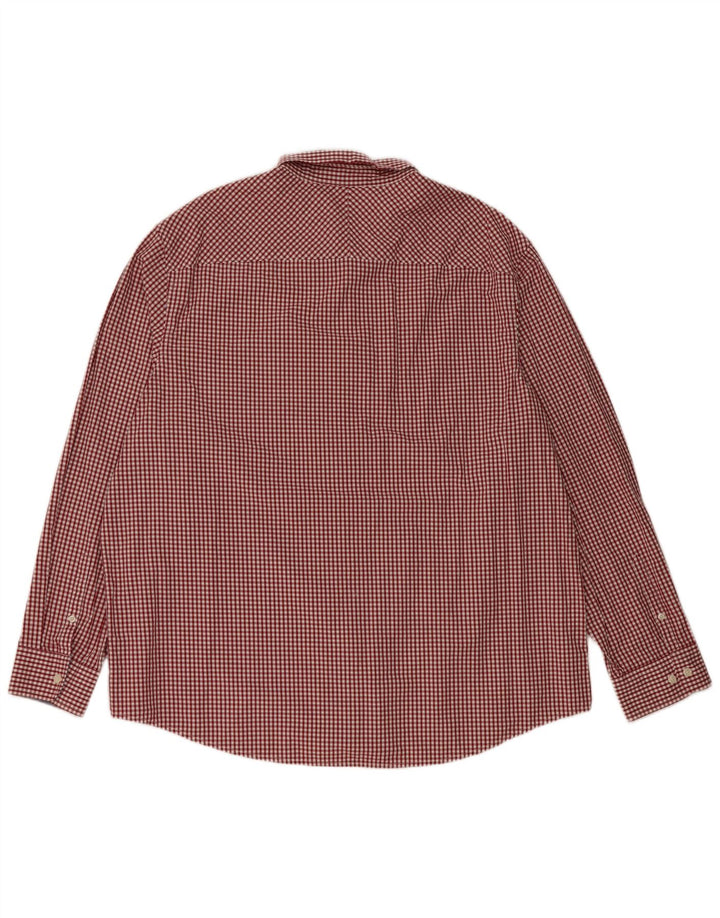 Camisa masculina Penguin XL algodão guingão vermelho