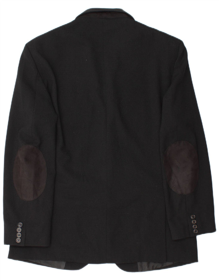 Jaqueta blazer masculina Zara com 2 botões Reino Unido 42 XL preta