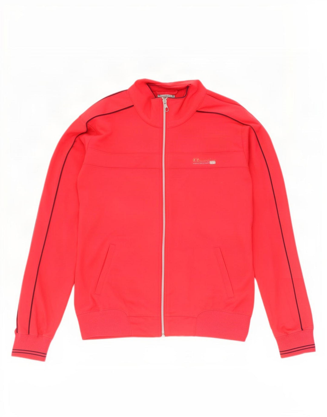 Jaqueta feminina Champion Heritage Fit para treino UK 16 grande poliéster vermelho