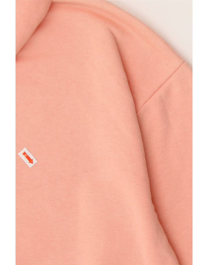 CHAMPION Womens Crop Hoodie Jumper UK 16 Large Orange Vintage Champion and Second-Hand Champion from Messina Hembry 