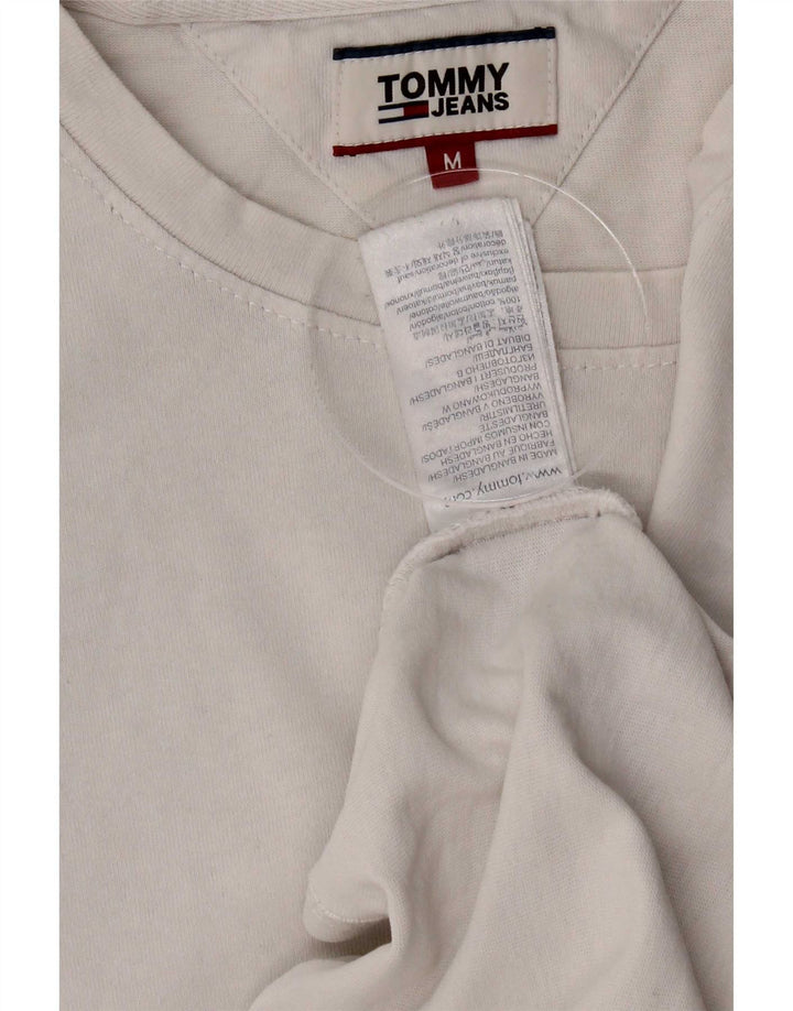 Camiseta masculina Tommy Hilfiger Top médio algodão branco