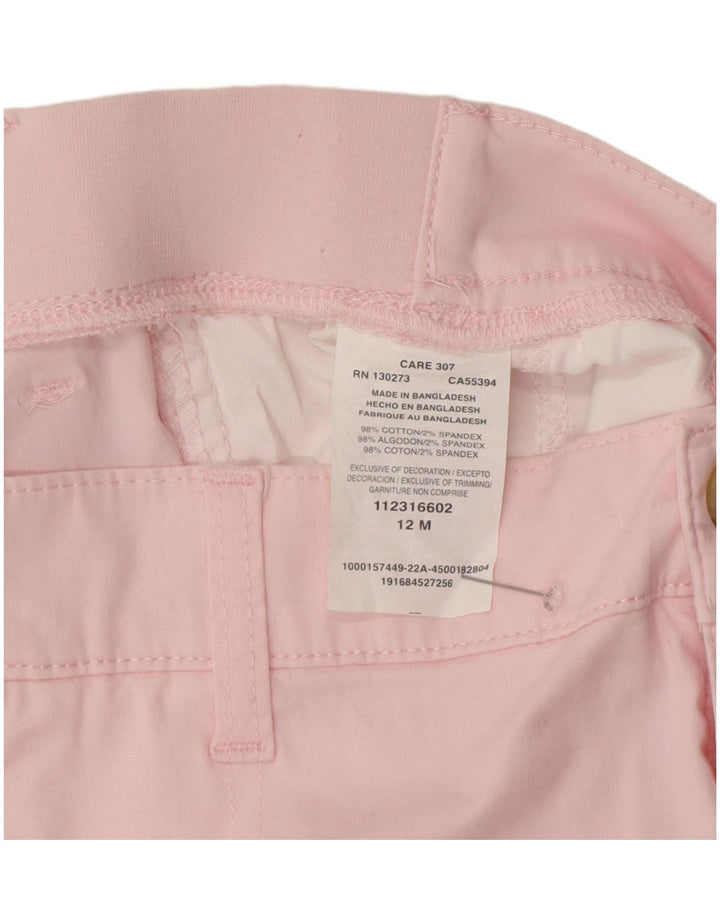 Shorts cargo feminino de ajuste regular LEE US 12 grande W34 algodão rosa