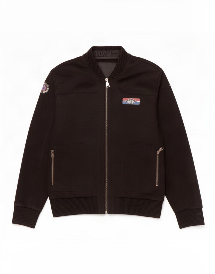Zara Jaqueta masculina de agasalho XL preto poliéster