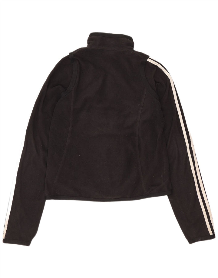 Adidas Womens Climawarm Fleece Jacket UK 12 Médio Preto Poliéster