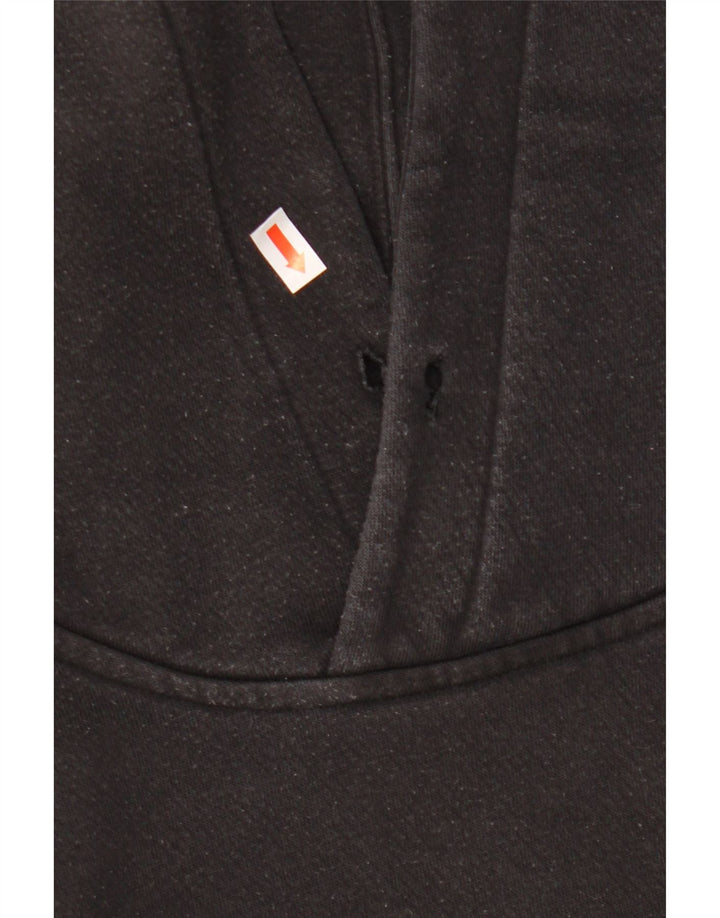 Adidas Mens Hoodie Jumper Médio Algodão Preto