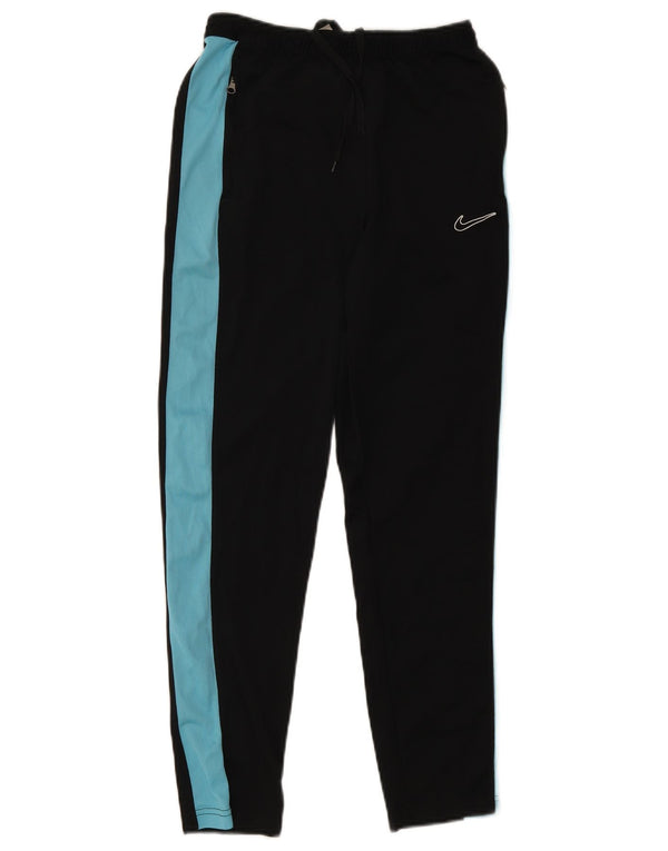 Calça de treino masculina Nike Dri Fit Slim pequena preta colorblock poliéster