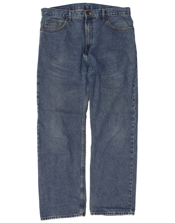 Jeans retos masculinos Marks & Spencer W36 L31 algodão azul