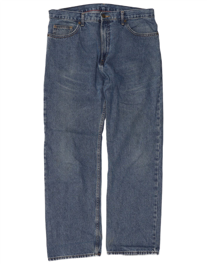 Jeans retos masculinos Marks & Spencer W36 L31 algodão azul
