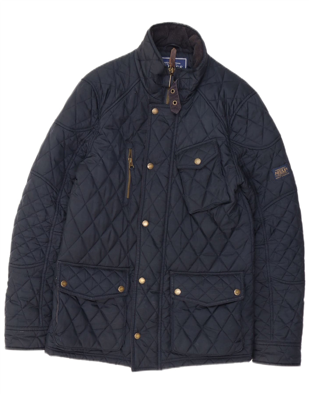 Jaqueta acolchoada masculina JOULES UK 36 poliéster azul marinho pequeno